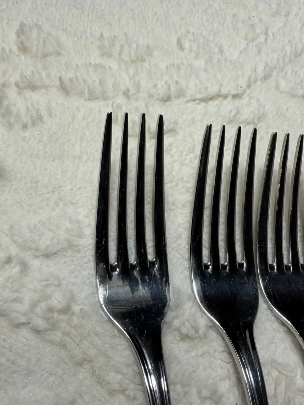 5 Salad Forks Cuisinart Mansfield 18/10 Stainless Glossy Fork Set Korea Vintage